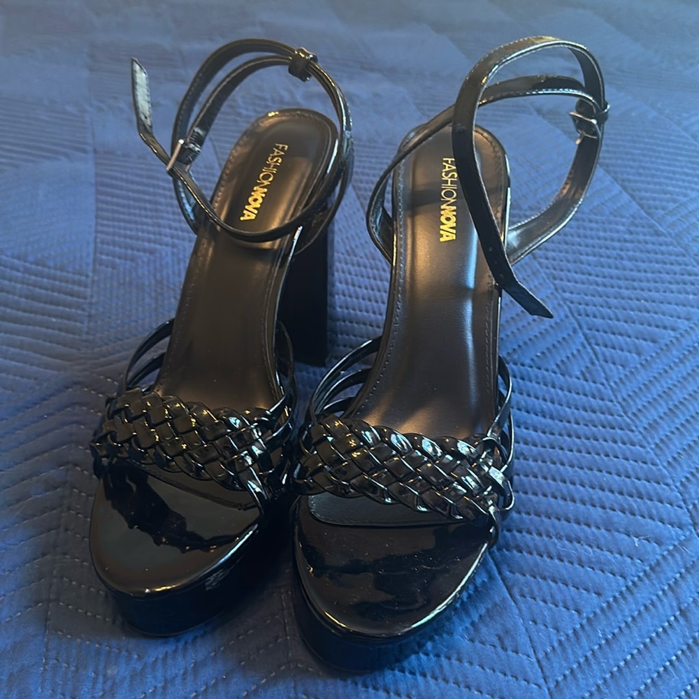 Fashion Nova Black High Heels